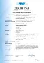 Zertifikat WPK Stahlbau Benning GmbH